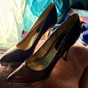 Aldo Shiny Black Heels